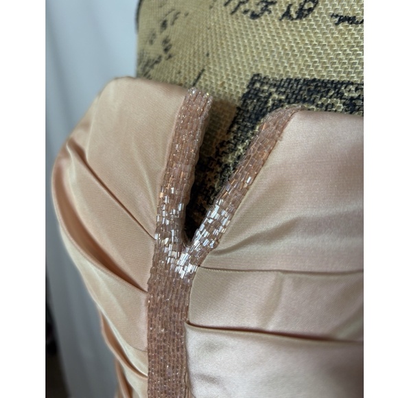 Carmen Marc Valvo Party Dress Evening Gown Mermaid Pink Women’s 8 - Picture 5 of 13